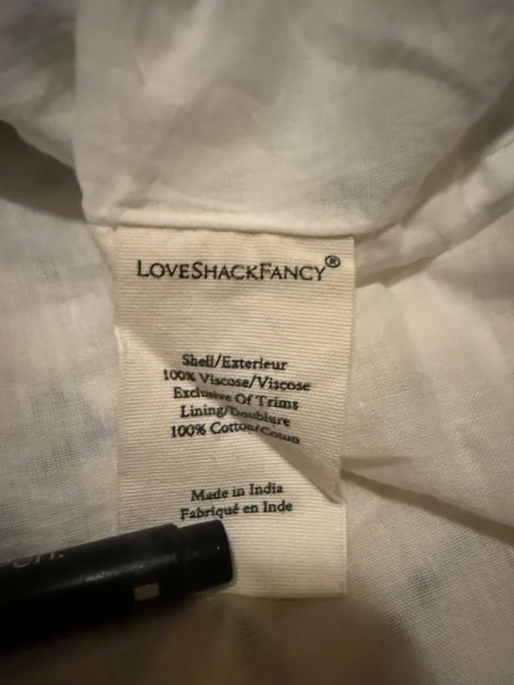 LoveShackFancy Charmain Skirt White and Blue Embroidered Eyelet Mini Skirt NWOT - Picture 10 of 11